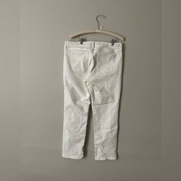 Lauren Ralph Lauren Women's Size 14 Jeans White Cotton Elastane Straight Denim - Picture 2 of 10